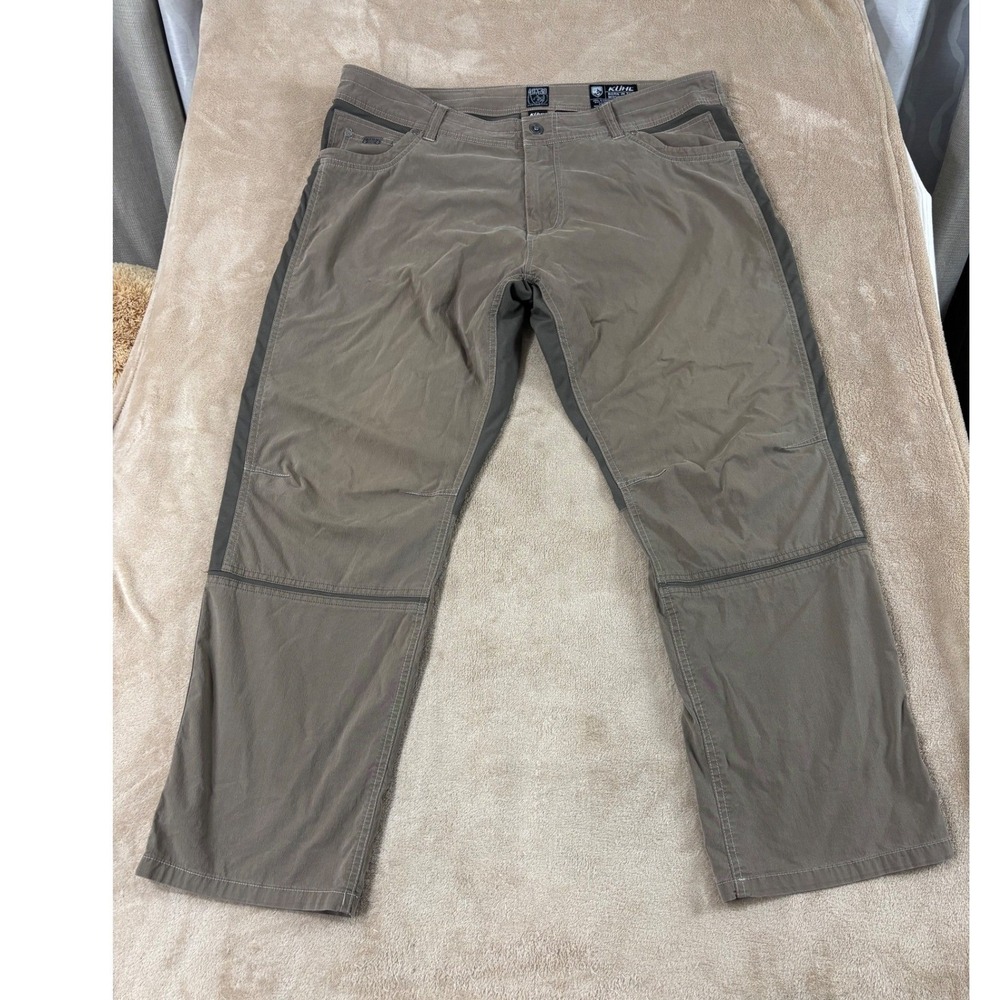 Kuhl Radikl Pants Mens 40(42)x30 Beige born in the mountains 7 pockets EUC